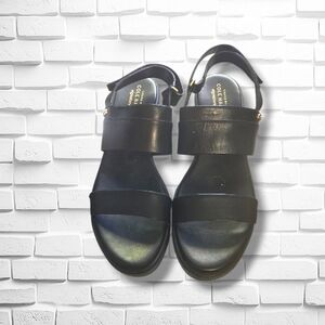 Cole Haan ZEROGRAND Meritt Sandals Black Leather Size 8